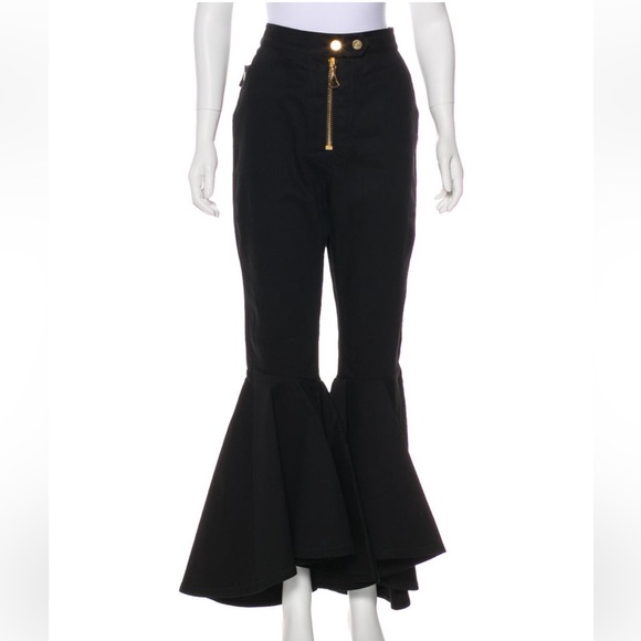 Ellery ruffled flared jeans black - Picture 1 of 5